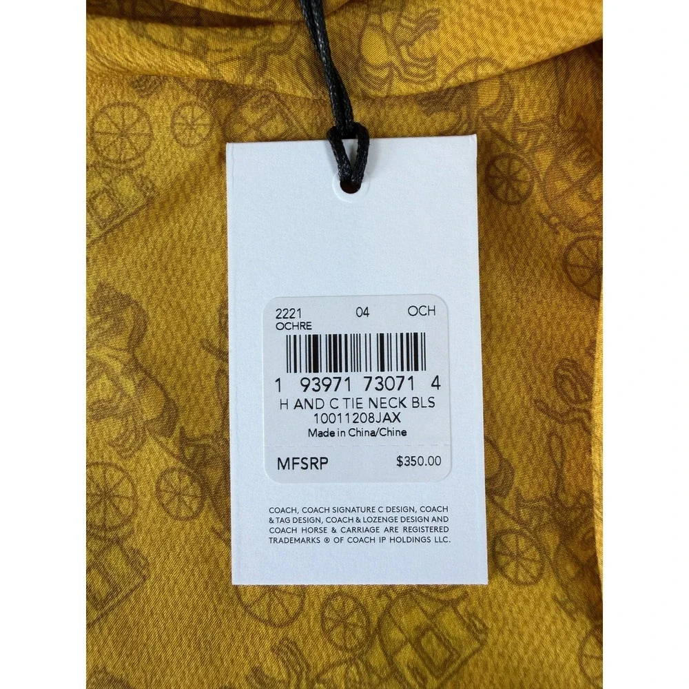 Coach blouse womens